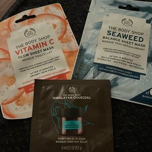 2 sheet masks and 1 glow mask